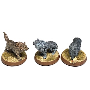 Wolves | D&D Hand-painted Wargaming Miniatures