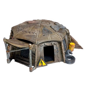 Large Round Makeshift Tent | Hand-painted Wargaming Scatter Terrain