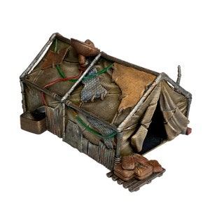Large Makeshift Tent | Hand-painted Wargaming Scatter Terrain