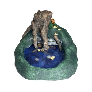 Verstecktes Waldcache | D&D Handbemaltes Gelände