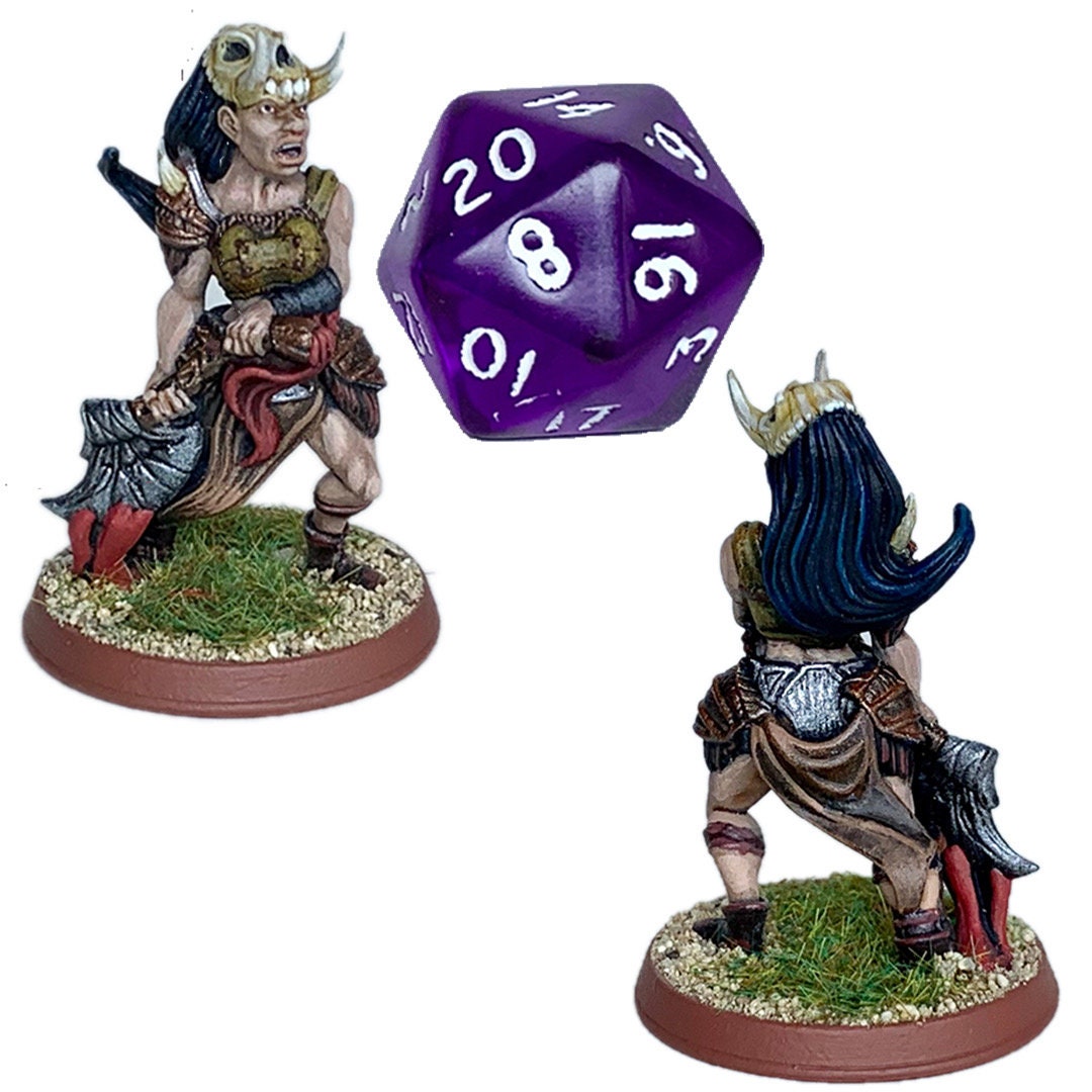 Painted Barbarians | Hand-painted D&D Wargaming Miniatures Dnd - Etsy