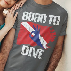 SCUBA | Born To Dive | DIVE Flag | Unisex Jersey Short Sleeve Tee