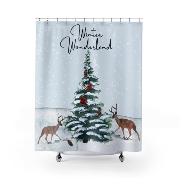 Deer Shower Curtains Etsy