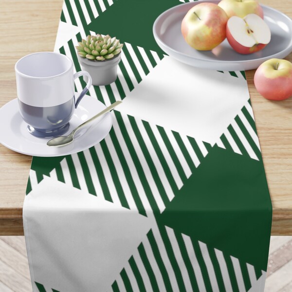 Johnston Tartan Crest Table Runner - Cotton table runner main image 1