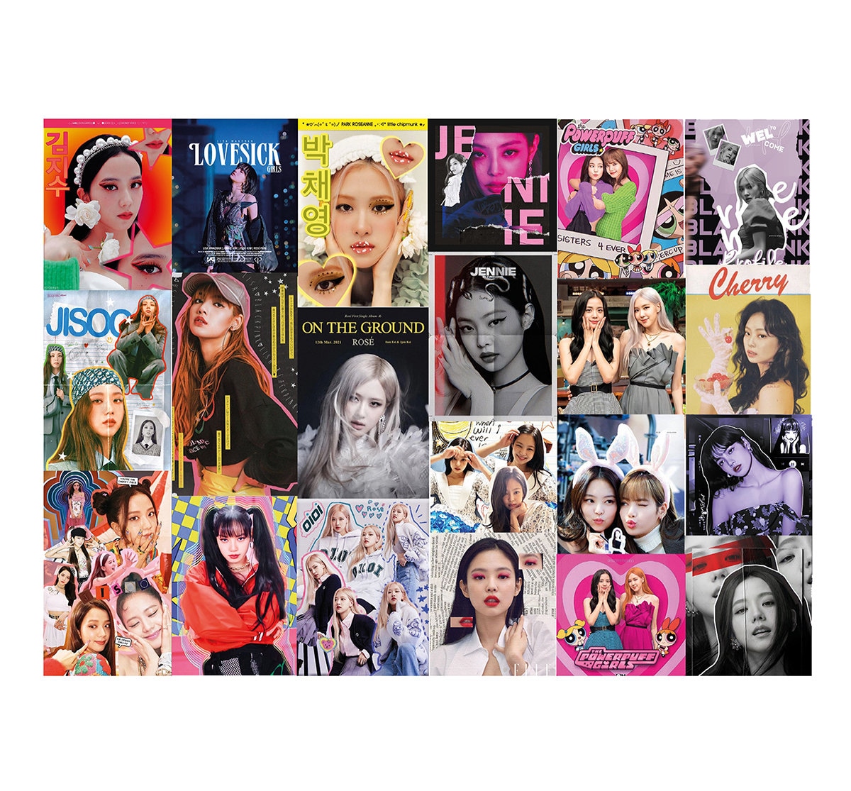 Blackpink Printable Bookmarks Prints DIGITAL DOWNLOAD kpop Paper Stationery Book Accessories, Print n cut, Jpeg file,A4,Digital Book Mark