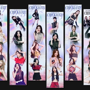 ITZY KPOP Bookmark Printable DIGITAL Download Stationery Book Accessories/ print n cut /Checkmate | Sneakers /Kpop Party