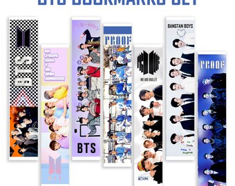 BTS Printable Bookmarks Print N Cut Kpop Paper Stationery - Etsy