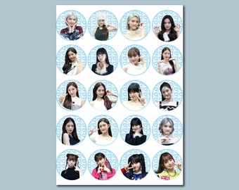 IVE Aufkleber,kpop IVE,Cake Toppers,Ive Cupcake Toppers,Ive Kpop Party Dekor,Ive Party Dekorationen-Instant Download,Print n Cut DIY Etiketten
