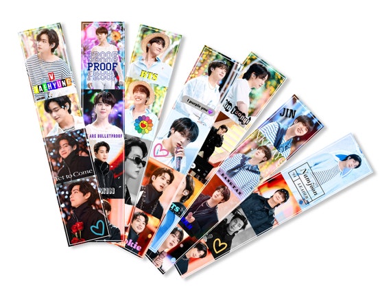 BTS Printable Bookmarks Print N Cut Kpop Paper Stationery - Etsy
