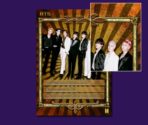 BTS 56 pcs Printable Photocards Set / Print n Cut / Bangtan / Kpop / Army  Gift - Fanmade- BTS -kpop-Army- Print n cut-Digital Files