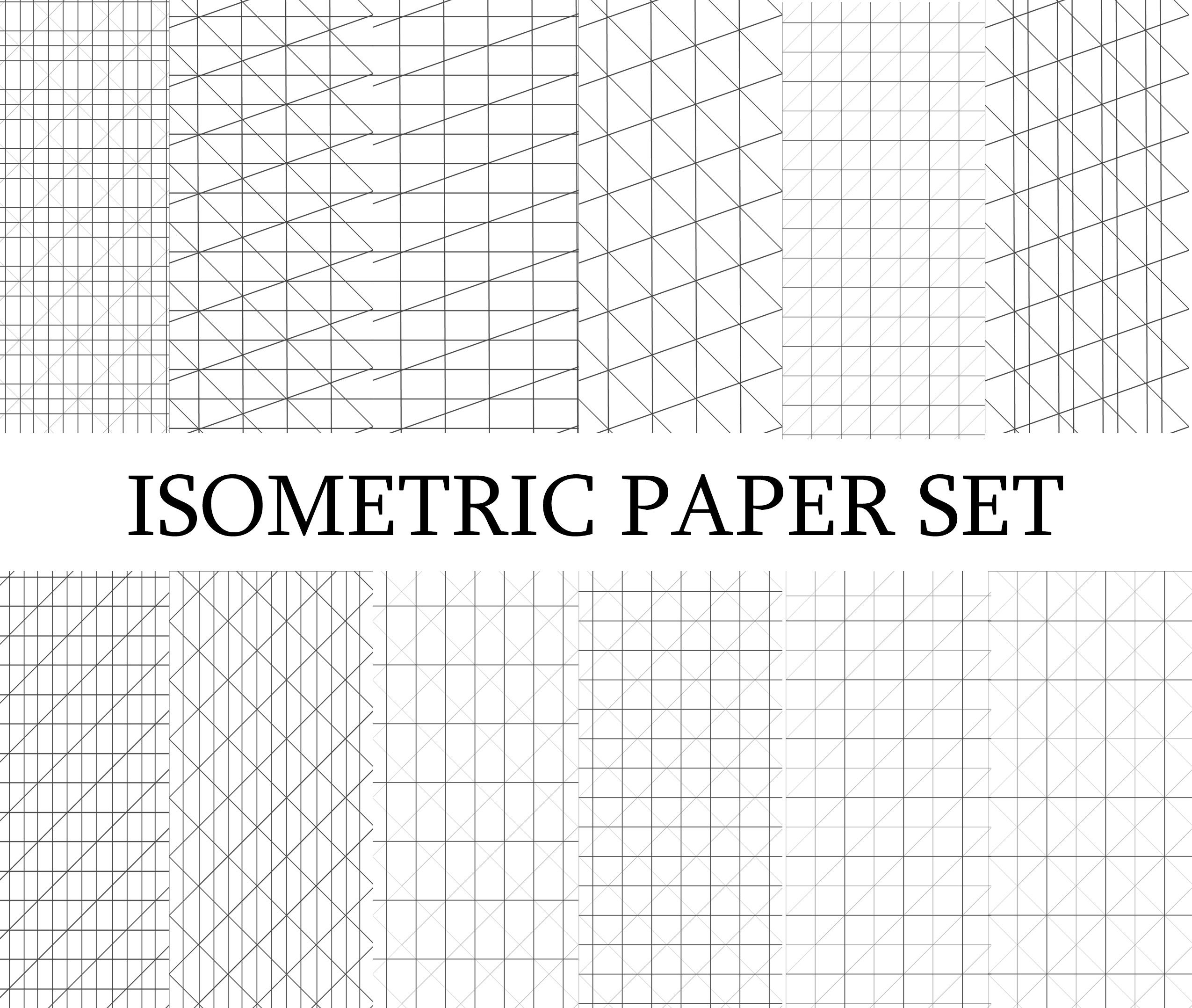 Isometric Grid Sketchbook: 6x 9 Isometric Sketchbook for Artists