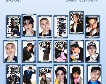 Stray Kids KARMA 印刷可能なフォトカードセット、デジタル