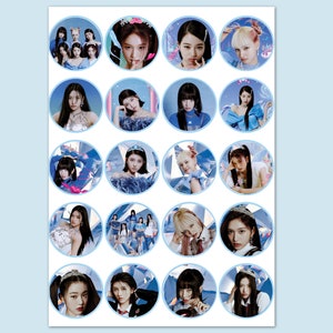 Pegatinas IVE,kpop IVE,Cake Toppers, Ive Cupcake Toppers,Ive Kpop Party Decor, Ive Party Decorations-Instant Download,Print n Cut DIY Labels