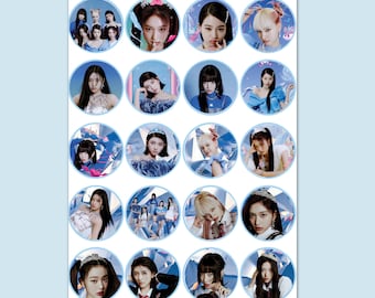 IVE Aufkleber,kpop IVE,Cake Toppers,Ive Cupcake Toppers,Ive Kpop Party Dekor,Ive Party Dekorationen-Instant Download,Print n Cut DIY Etiketten