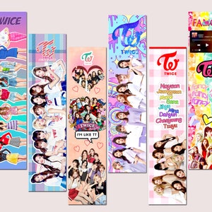Twice / Printable Bookmarks / Print n Cut / DIGITAL DOWNLOAD / kpop , Paper , Stationery , cutting files, cricut, party gifts