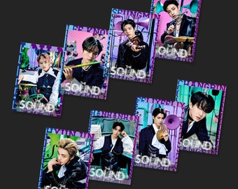 STRAY KIDS SKZ Photocards Digital Download - Fanmade - kpop gift - Print n cut - Digital Files - A4 Jpeg