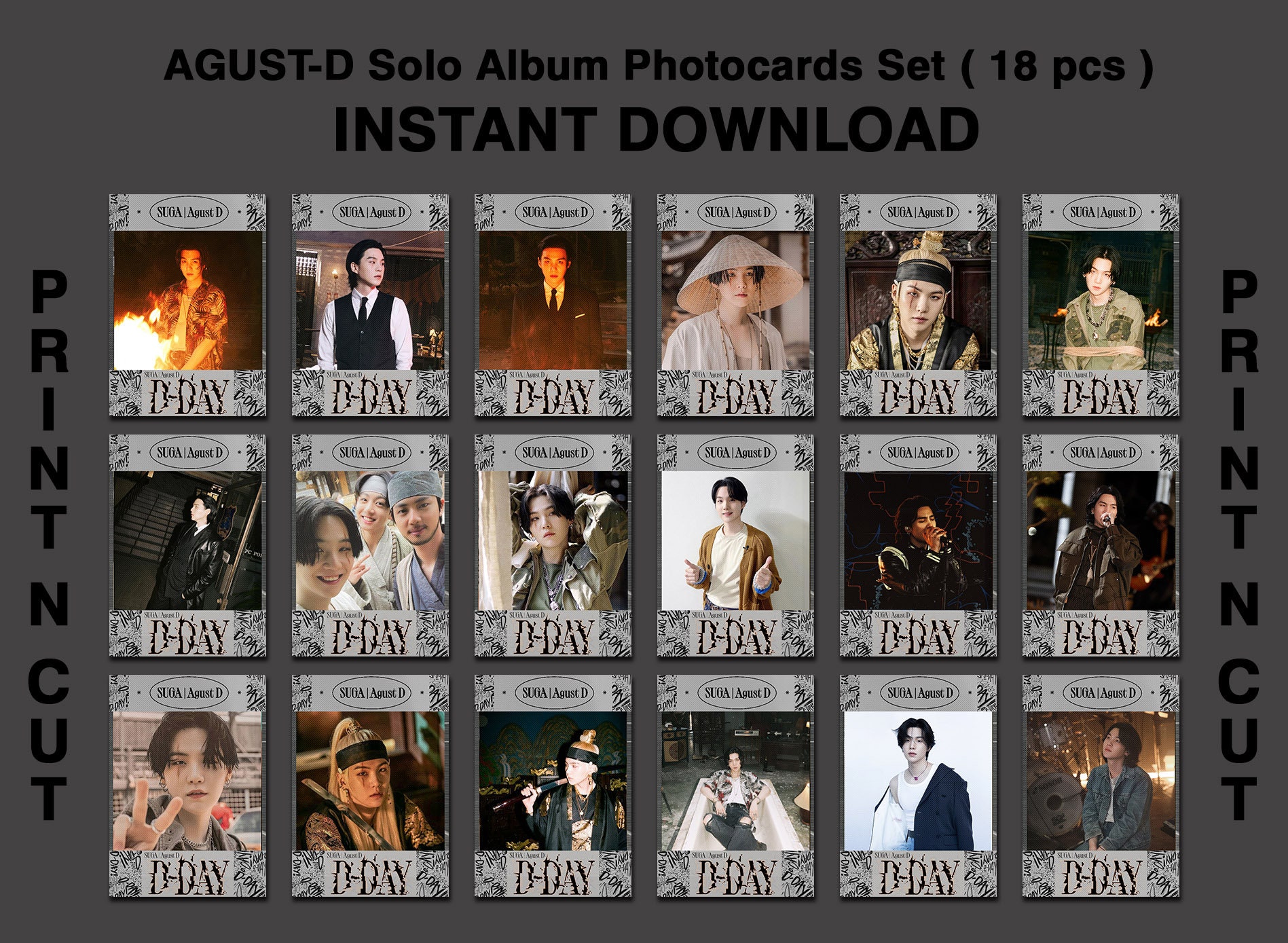  KPOPBTS 110p Photocards New Solo Album Agust D Photo D