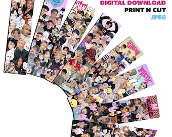 STRAY KIDS Lesezeichen, druckbare Lesezeichen, digitaler Download, Kpop-Papier-Briefpapier-Buchzubehör