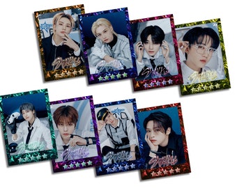 Streunende Kinder / Druckbare Fotokarten Set / Digital Download / Kpop Druck / Fan Geschenk / A4 JPEG / Print n Cut /Druck zu Hause / Hyunjin /Bangchan