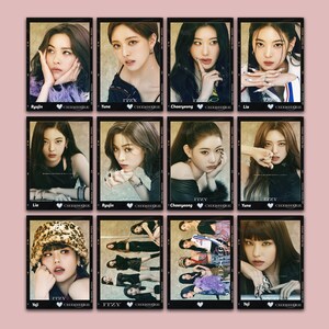 ITZY CHESHIRE Photocards Set (12pcs)- Print n Cut -  Digital Download -  Cricut - Kpop - Printable