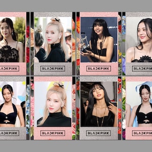 BLACKPINK VMA&#39;S AWARDS フォトカードセット - ピンクヴェノム - プリント＆カット - デジタルダウンロード - Blackpink ギフト、Blackpink カード