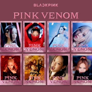 Blackpink - Pink Venom - Print n cut - PHOTOCARD SET - Digital Download - Blackpink Gift - Blackpink cards