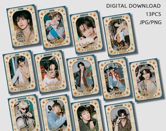 Seventeen「17 Carat」全メンバーフォトカード（PC）テンプレート
