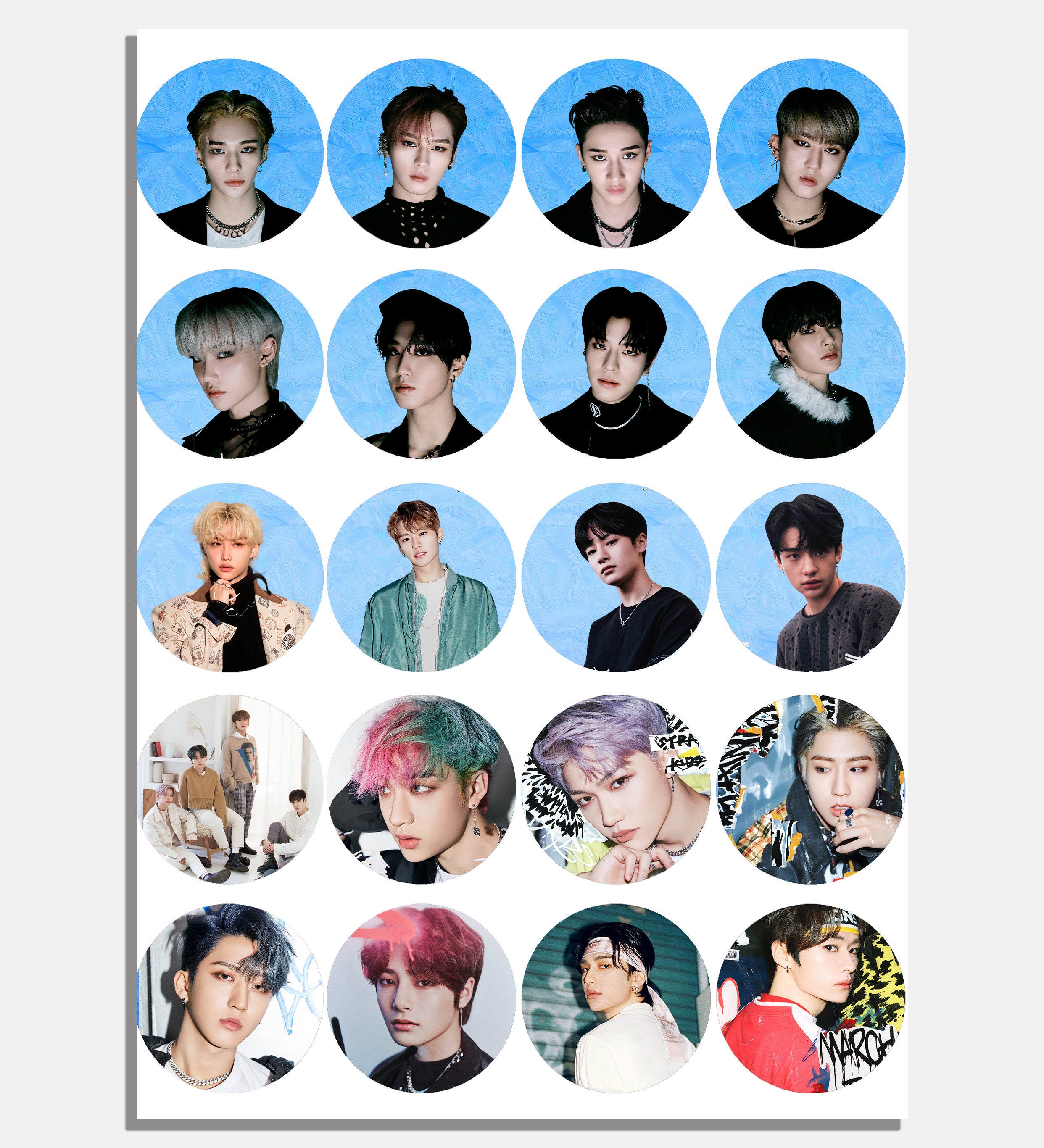 Print N Cut Kpop STRAY KIDS Stickers, Printableinstant Download Party