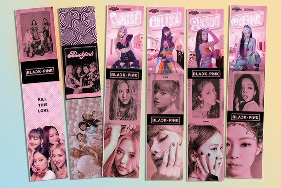 blackpink printable bookmarks prints digital download kpop etsy