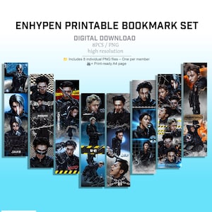 Enhypen Bookmarks - Etsy