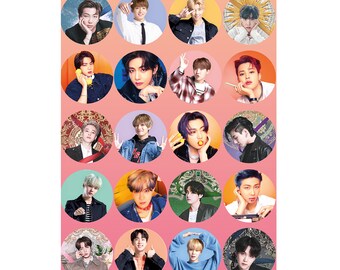bts life goes on digital stickers printable handdrawn etsy