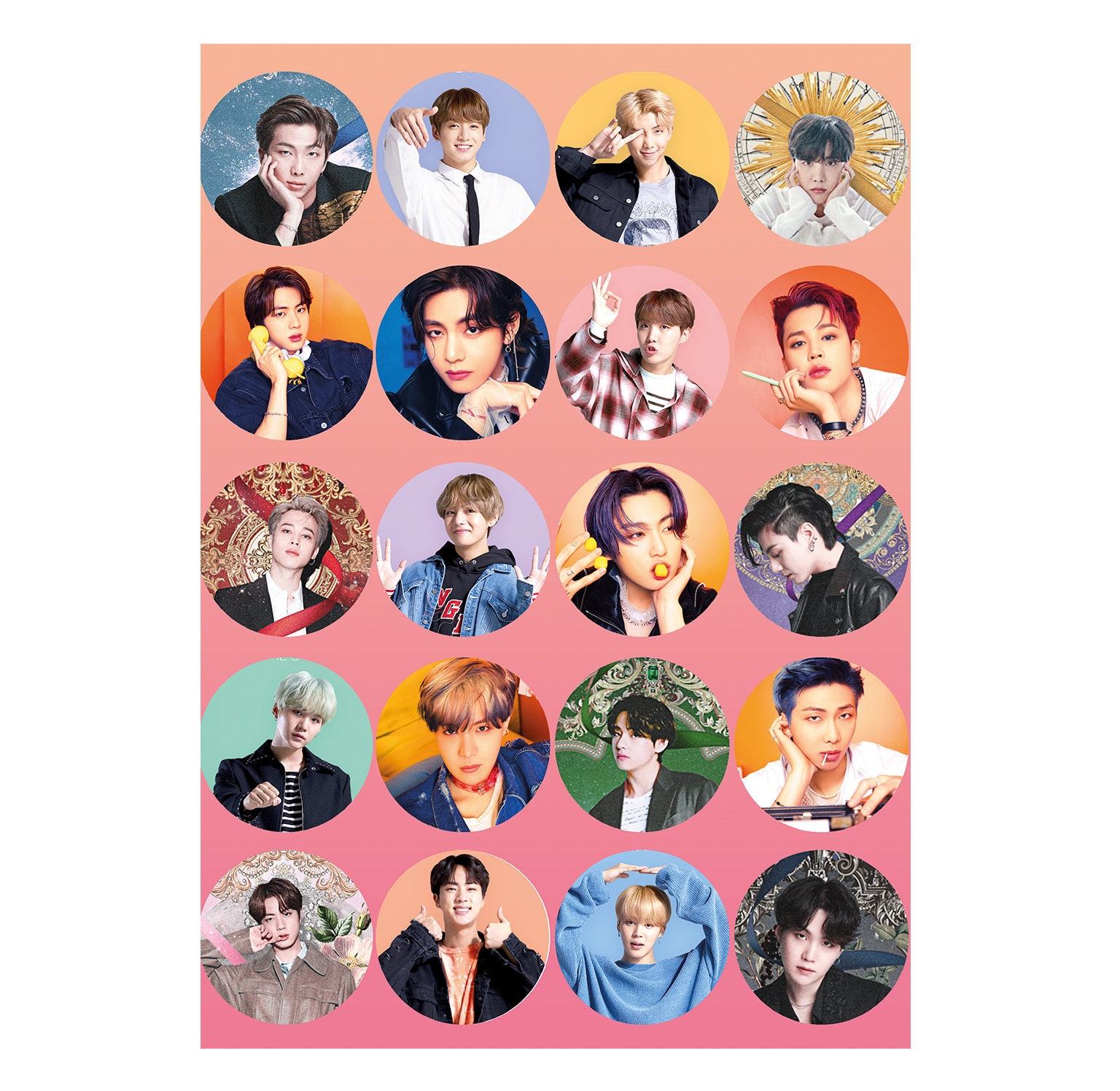 Print N Cut BTS Stickers Printable BTS Stickersinstant Etsy India