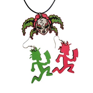 Conjunto de aretes Yum Time Bedlam, aretes ICP, joyas Juggalo