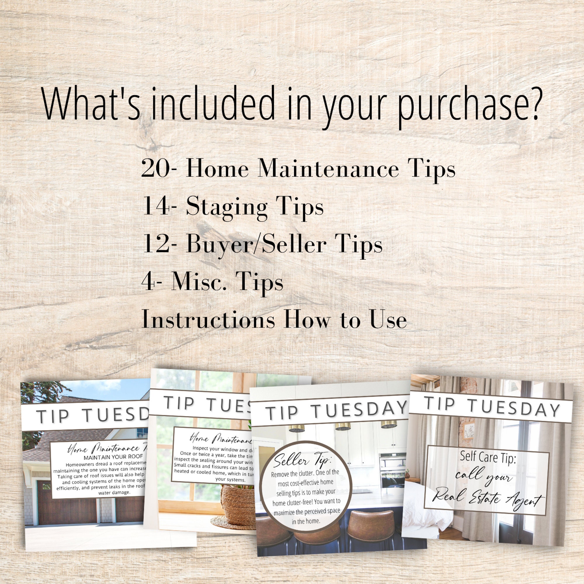 Real Estate Marketing 50 Real Estate Tip Tuesday Posts Etsy