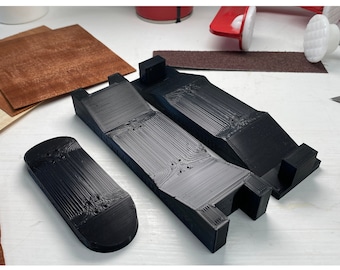 Fingerboard Wood Veneer Mould Clamp Make Tech Deck Finger Skateboard 3D Printed