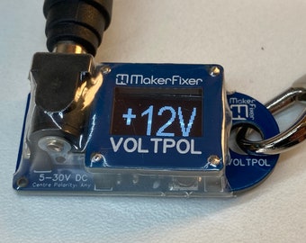 VOLTPOL Voltage and Centre Polarity Indicator Power Supply Tester for Guitar Pedals, Synths and other DC powered gadgets