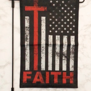 Garden Flag. Faith. FREE SHIPPING.