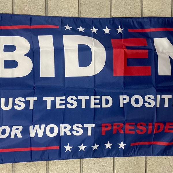 Joe Biden Sucks Flag FREE USA SHIP Biden Worst President Save America Donald Trump Vote Republican Liberals Suck Sign Banner Poster 3x5’