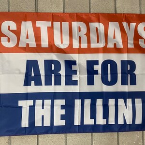  Illinois Fighting Illini Banner and Scroll Sign : Sports &  Outdoors