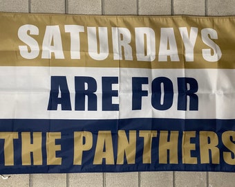 Pittsburgh Panthers Football Flag FREE USA SHIP Saturdays Fall Ncaa National Championship Beer Tailgate College Sign Banner Poster 3x5’