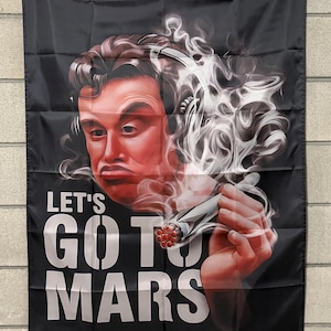 Elon Musk Maga Flag FREE USA SHIP Donald Trump The Truth X Free Speech Mars Space Doge Republican Save America Sign Banner Poster 3x5’