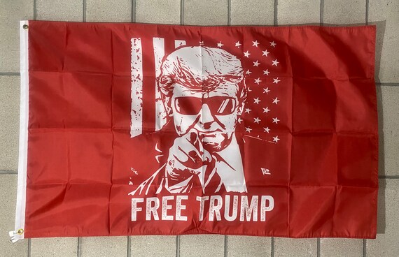 Donald Trump Black And White 3x5 Flag - Rare Digital Print Banner (USA Made)