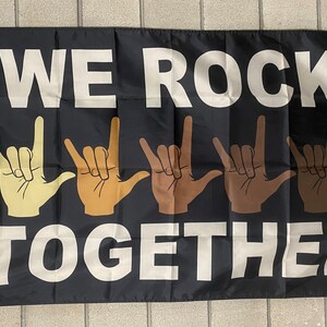 Equality Flag FREE USA SHIP We Rock Together Pride Love Human Rights Save America Love Wins Leader Political Sign Banner Poster 3x5’