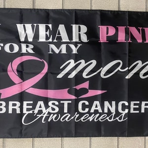 El cáncer de mama chupa la bandera GRATIS EE. UU. SHIP Rosa Su lucha es nuestra lucha Encuentra la cura Sobreviviente Mamá Niñas Salud América Cartel Cartel 3x5'
