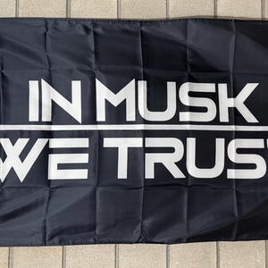 Elon Musk Maga Flag FREE USA SHIP Donald Trump The Truth X Free Speech Mars Space Doge Republican Save America Sign Banner Poster 3x5’