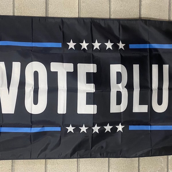 Vote Democrat Flag FREE USA SHIP Save America Vote Liberal Leader Blue Wave Political Proud Democrat Sign Banner Poster 3x5’