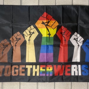 Equality Flag FREE USA SHIP Together We Rise Pride Love Human Rights Save America Love Wins Leader Political Sign Banner Poster 3x5’