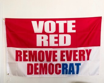 Let's Go Brandon Political Yard Sign – Red White & Blue, Coroplast, W/ H Stake