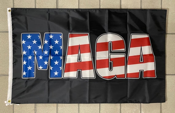 Black Party Banners 3X5 TRUMP 2024 USA EAGLE BLACK TACTICAL FLAG BANNER 100D W/ GROMMETS Unbranded Black Flags Flags