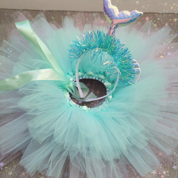 PROMOTION child costume, mermaid tutu in pastel colors. Birthday, carnival, child show tutu